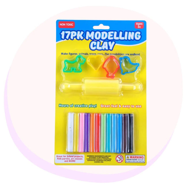 Modelling Clay Assorted Colour 17 Pc Pack