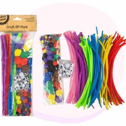 pipe cleaners crafts | 300 Piece Craft DIY Pack | Craft Kit | Craft DIY  | Craft Pack