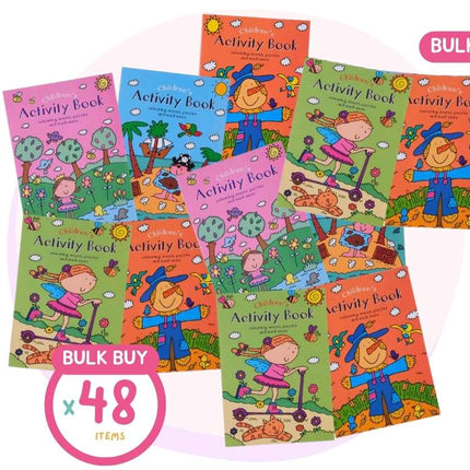 Activity Book Kids Childrens A4 32 Pages bulk buy by box carton
