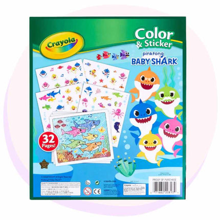 Baby Shark Crayola Color 'n Sticker | Back To School Supplies