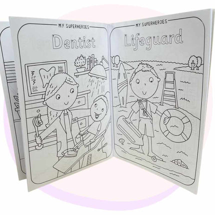 Everyday Superheroes Colouring Book A4 56 Pages