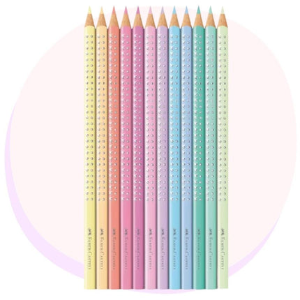 Faber Castell Colour Pencil Tin Sparkle 12 Pack