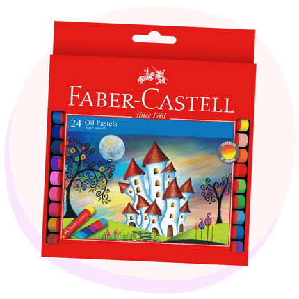 Faber Castell Oil Pastels 24 Pack | Art Supplies | School Supplies | Back to School