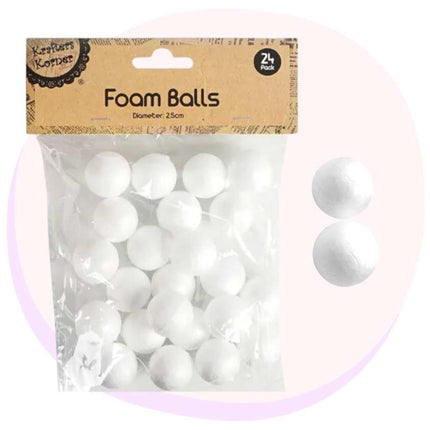 Foam Balls Craft 24 Pack