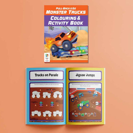 Monster Truck Car Set Pull Back & Go Learning Toy