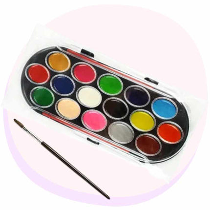 Watercolour Paint Set, art and craft supplies, kids paint, posca, faber castell, creative kids, monte marte, colour pencils