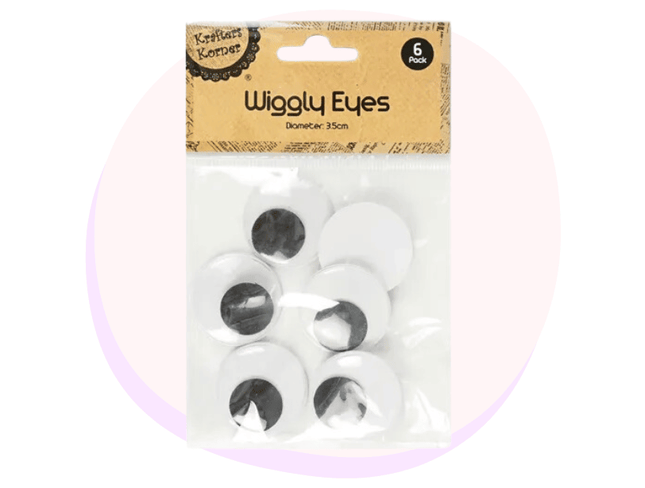 Wiggly Google Eyes 3.5cm Pack