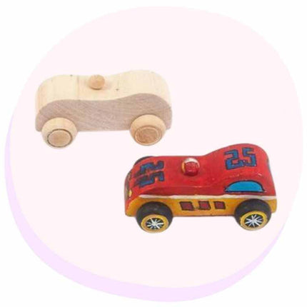 Wooden Mini Car DIY Craft Online creative kit school supplier