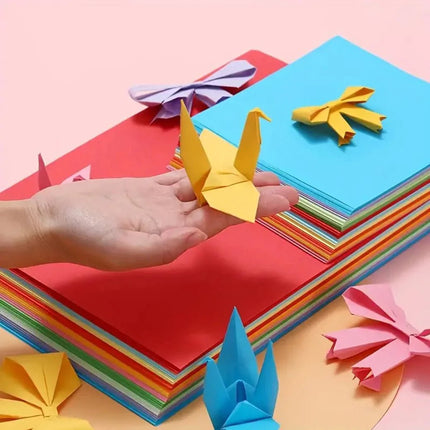 Rainbow Matt Paper Squares Origami Paper
