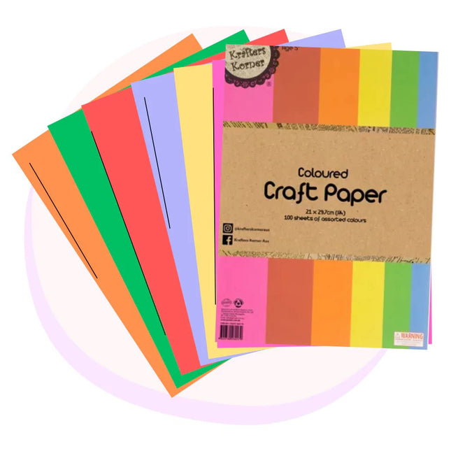 Craft Origami Paper Colour A4 Pad