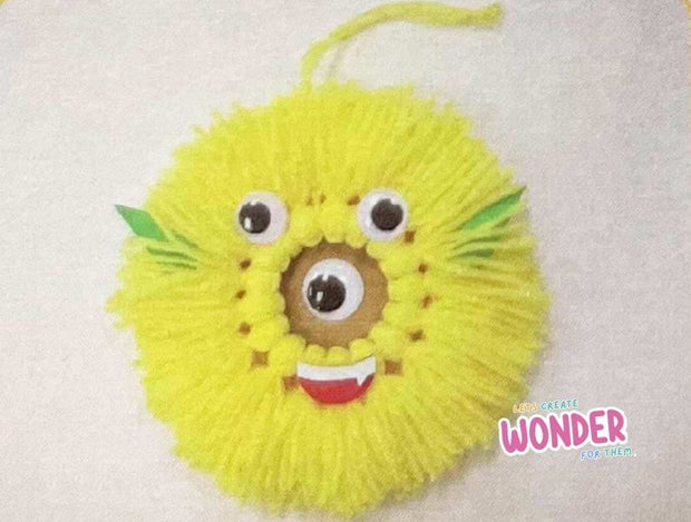 Monster Wreath Craft Kids Tutorial