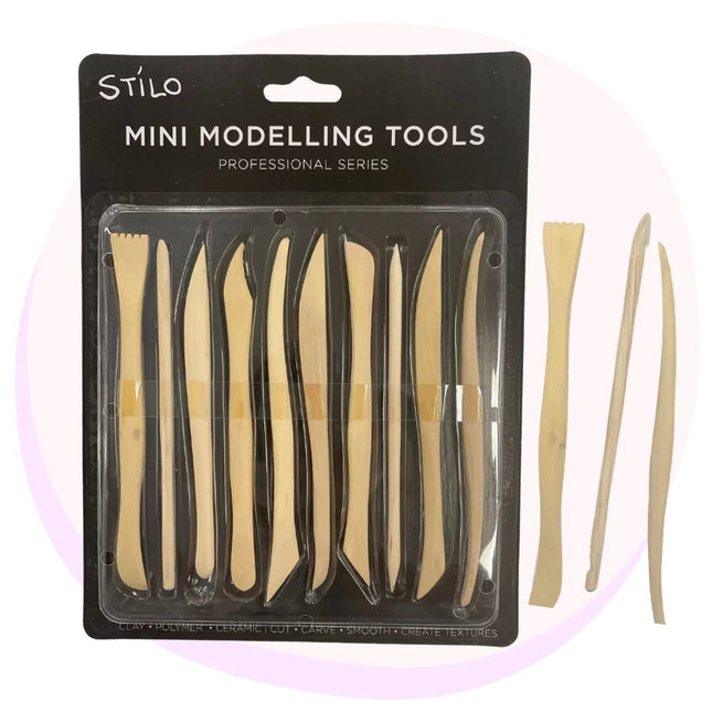 Wood Clay Modelling Tools Set Stilo 10 Pack