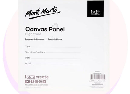 Canvas Panel Mont Marte 2 Pack 20x20cm