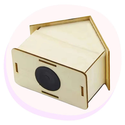 Wooden House Money Box Craft DIY