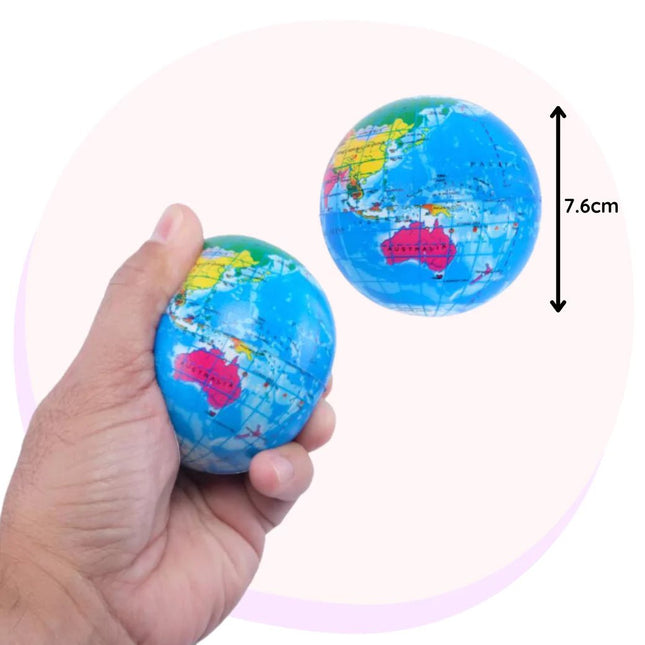 Stress Balls World Globe Large 7.6cm