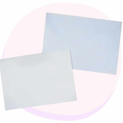 Cardmaking White Cards &amp; Envelopes Σετ DIY 10x15cm