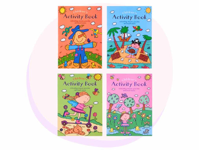 Activity Book Kids Childrens A4 32 Pages bulk buy by box carton