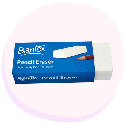 Bantex Eraser PVC FREE White - LARGE