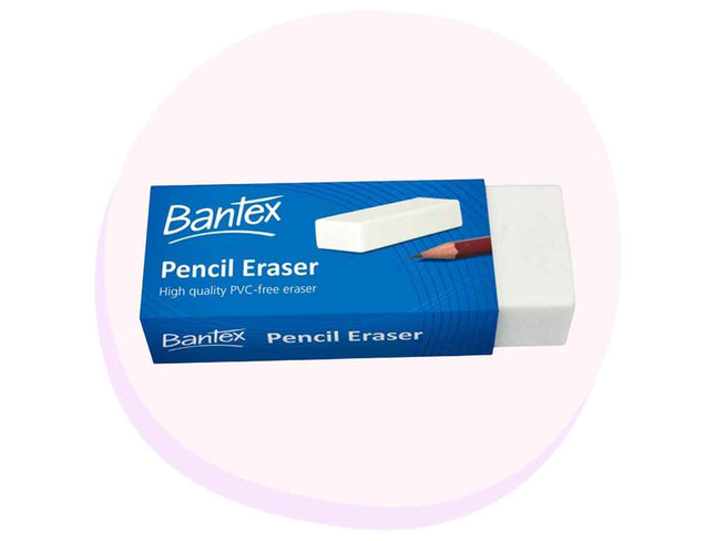 Bantex Eraser PVC FREE White - LARGE