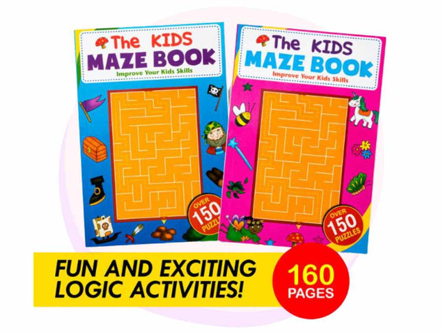 Kids Maze Book A5 160 Puzzles