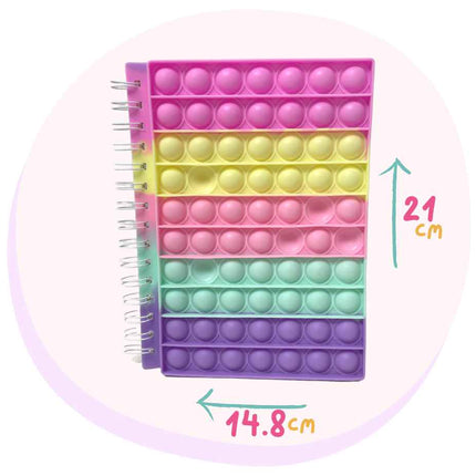 Bubble Pop NotePad A5 Fidget Sensory Pastel
