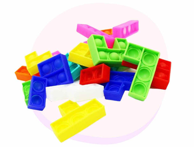 Bubble Pop Silicone Blocks 20pcs