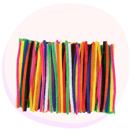 Chenille Stem Pipe Cleaners 30cm 200 Pack