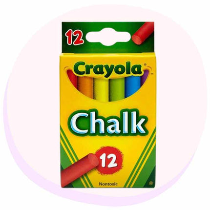Crayola Chalk 12 Pack - Assorted Colours