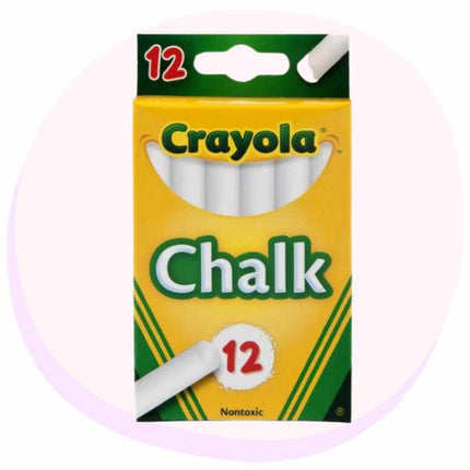 Crayola Chalk 12 Pack - Λευκά Χρώματα