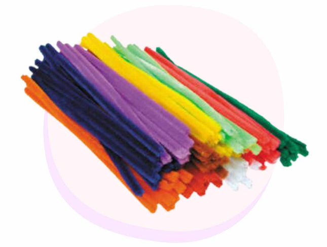Chenille Stem Pipe Cleaners 30cm 100 Pack