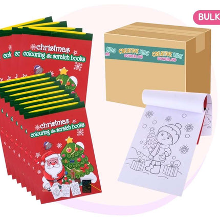 Scratch & Colouring Activity Book Christmas
