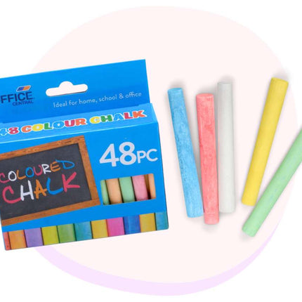 Colour Chalk 48 Pack Bulk Carton