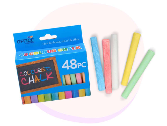 Colour Chalk 48 Pack Bulk Carton