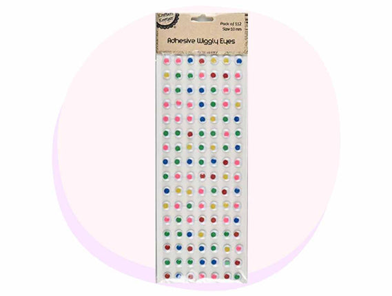 Wiggly Coloured Eye Stickers