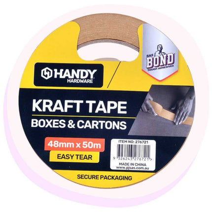 Waterless Kraft Paper Packaging Tape 48mm x 50m