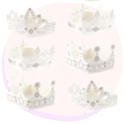 DIY Paper Crowns Party Princess 6 Pack