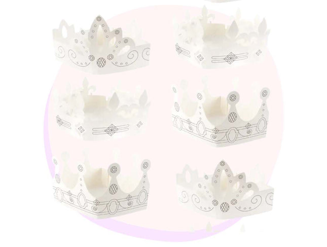 DIY Paper Crowns Party Princess 6 Pack