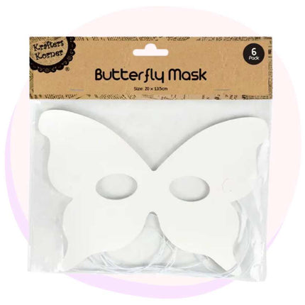 DIY Paper Masks 6 Pack - Butterfly