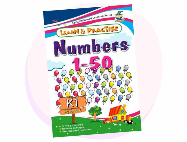 Early Childhood Learning Workbooks, Numbers to 50