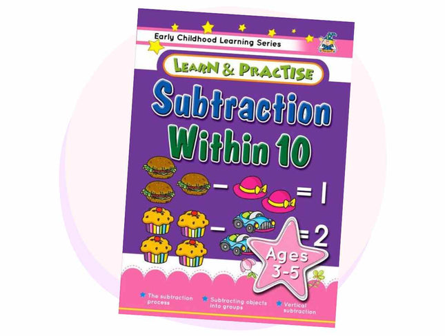 Early Childhood Learning Workbooks, Subtraction within 10