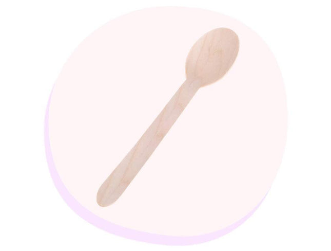 Disposable Wooden Spoon 50 Pack