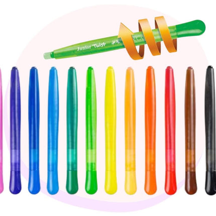 Faber Castell Junior Twist Crayons 12 Pack