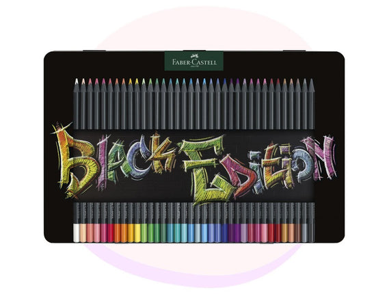 Faber-Castell Black Edition Colour Pencils Tin 50 Pack