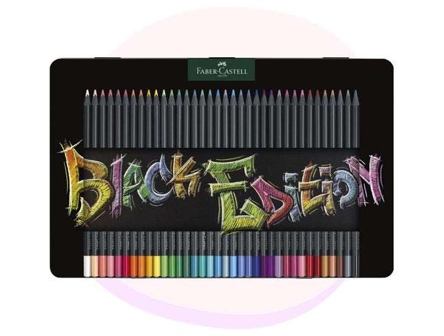 Faber-Castell Black Edition Colour Pencils Tin 50 Pack