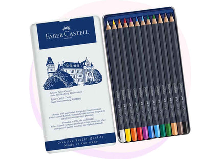 Faber Castell Goldfaber colour pencil, tin of 12