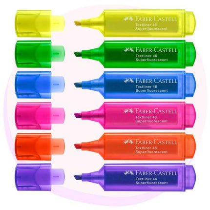 Faber-Castell Highlighters Assorted 6 Pack | Back to School Supplies