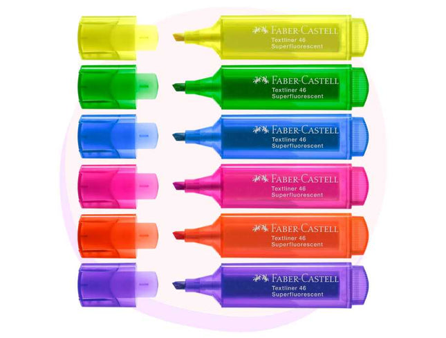 Faber-Castell Highlighters Assorted 6 Pack | Back to School Supplies