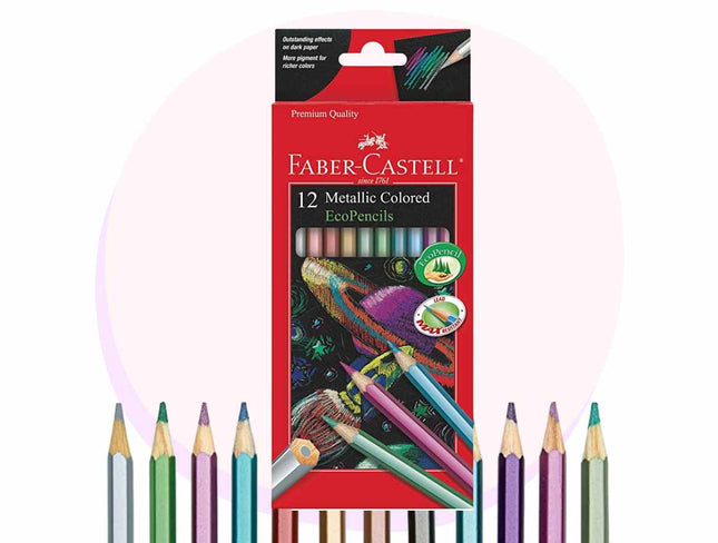 Faber Castell Metallic Colour Pencils 12pk