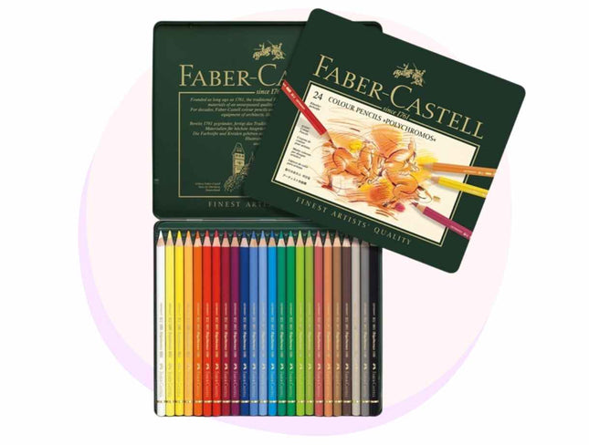 Faber Castell | Faber Castell Polychromos Coloured Pencils 24 Pack
