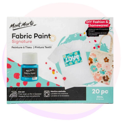 Fabric Paint Mont Marte Set 20pc 20ml